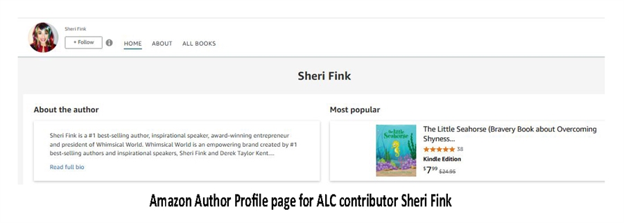 Your Amazon Author Central profile page is where you can share information about yourself and link all of your books.